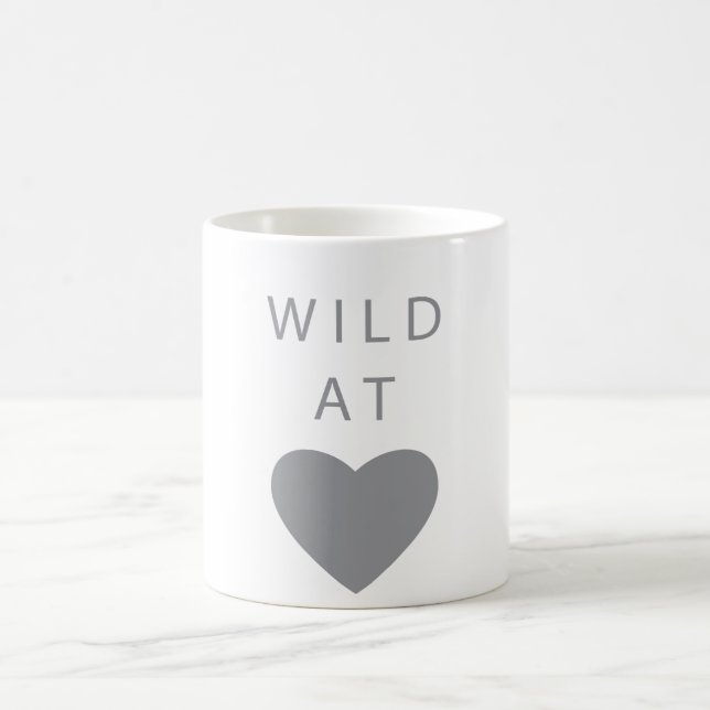 W I L D at heart gray Coffee Mug (Center)