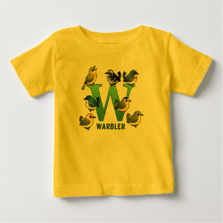 W is for Warbler Baby Fine Jersey T-Shirt