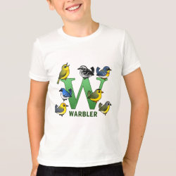 W is for Warbler Kids' American Apparel Fine Jersey T-Shirt