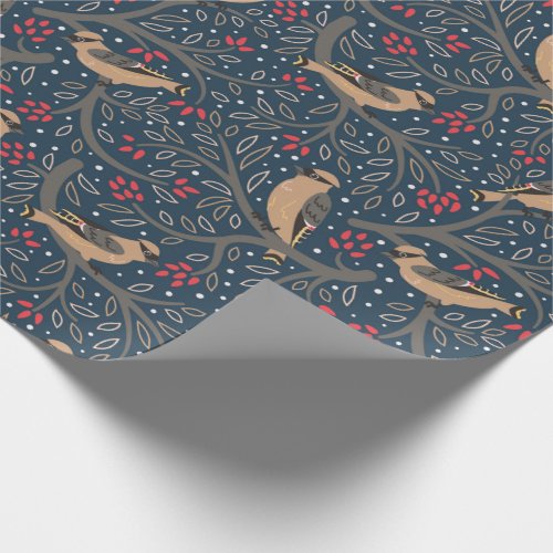 W is for Waxwing _ Wrapping Paper