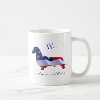 W is for Weiner Mug