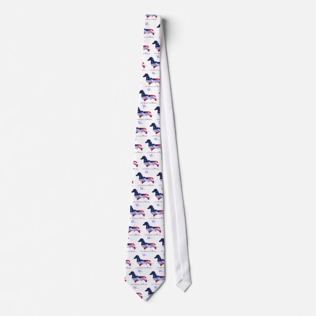W is for Weiner, not Wacko Neck Tie (Front)