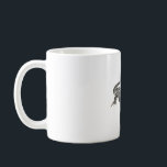 W is for White Tegu Coffee Mug<br><div class="desc">W is for White Tegu, White Tegu Large South American Lizard Wildlife Illustration</div>