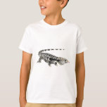 W is for White Tegu T-Shirt<br><div class="desc">W is for White Tegu, White Tegu Large South American Lizard Wildlife Illustration</div>