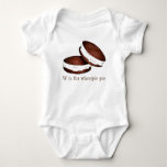 W Is For Whoopie Pie Pa Dutch Amish Food Abcs Baby Bodysuit at Zazzle