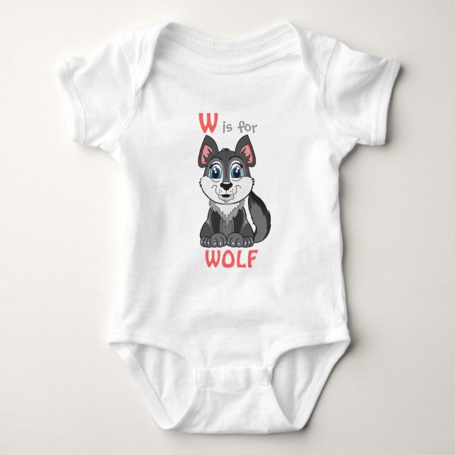 "W is for WOLF" Childs Shirt (Front)
