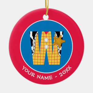 W is for Woody   Add Your Name Ceramic Ornament