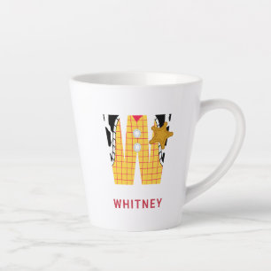 W is for Woody Add Your Name Latte Mug
