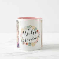 W Love Grandma Custom Photo Mug