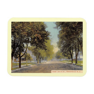W. Main St., Freehold, New Jersey Vintage Style Magnet