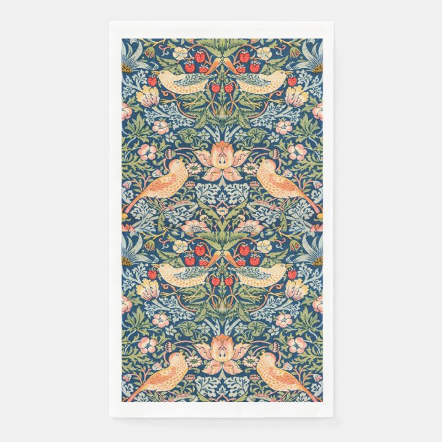 W Morris Strawberry Thief  Paper Guest Towels (Front)