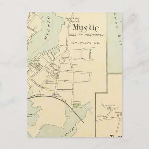 W Mystic Mystic Postcard