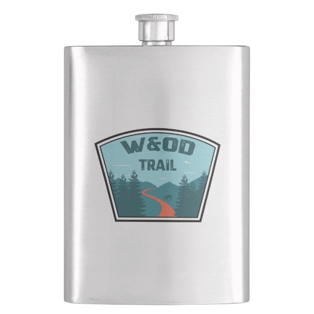 W&OD Trail Flask (Front)
