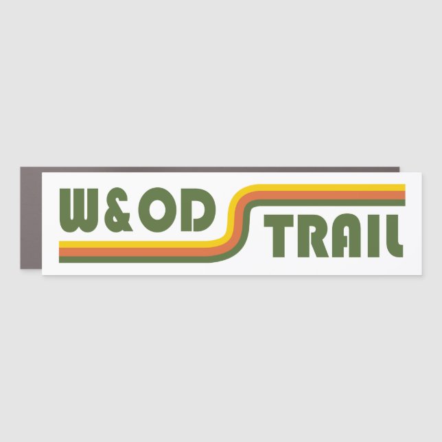 W&OD Trail Virginia Car Magnet (Front)