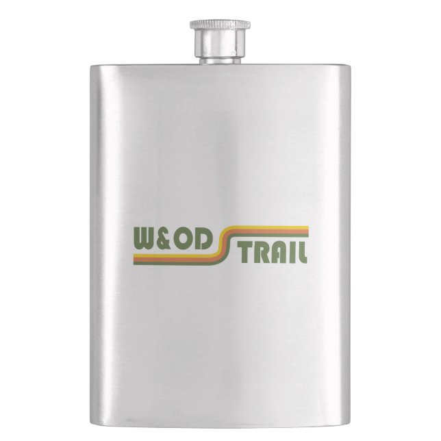 W&OD Trail Virginia Flask (Front)