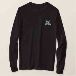 W Real Estate Embroidered Long-sleeve T-shirt