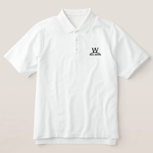 W Real Estate Embroidered Polo Shirt
