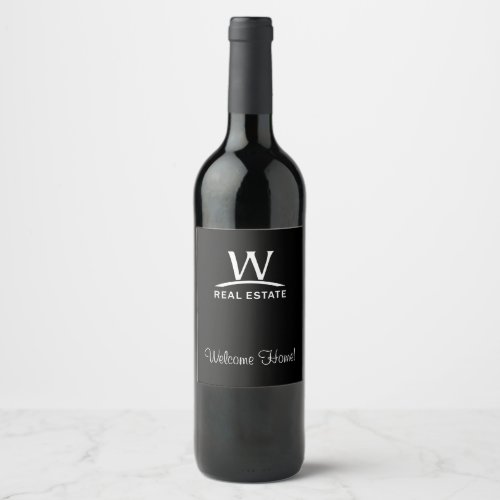 W Real Estate Wine Label