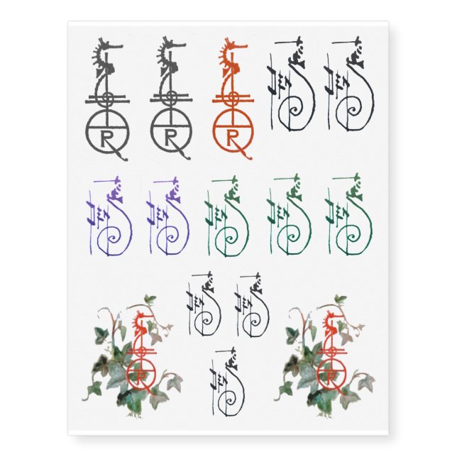 W W Denslow Seahorse Tattoos (Wizard of Oz) (Front)