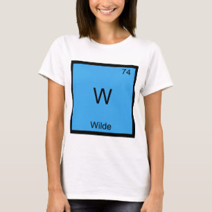 W - Wilde Funny Chemistry Element Symbol T-Shirt
