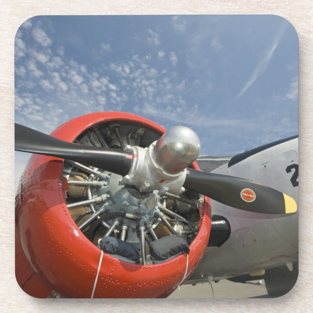 WA, Arlington, Arlington Fly-in, World War II 7 Drink Coaster (Front)