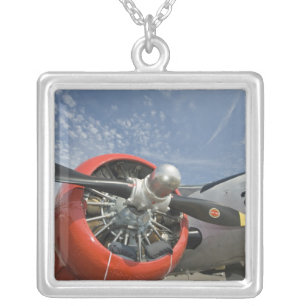 WA, Arlington, Arlington Fly-in, World War II 7 Silver Plated Necklace