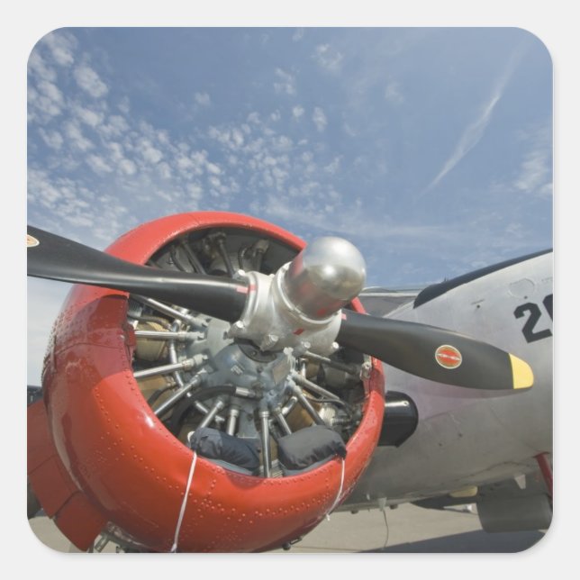 WA, Arlington, Arlington Fly-in, World War II 7 Square Sticker (Front)