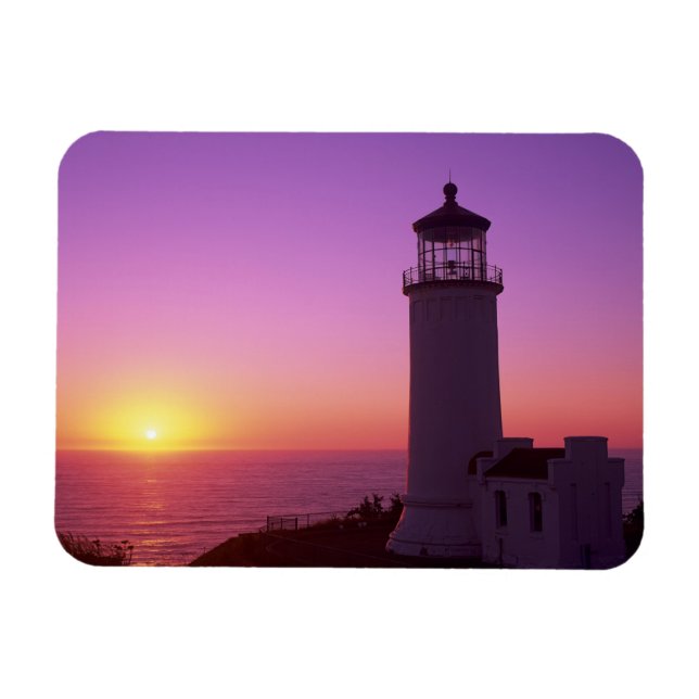 WA, Cape Disappointment State Park, North Head 2 Magnet (Horizontal)