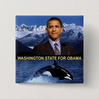 WA FOR OBAMA BUTTON