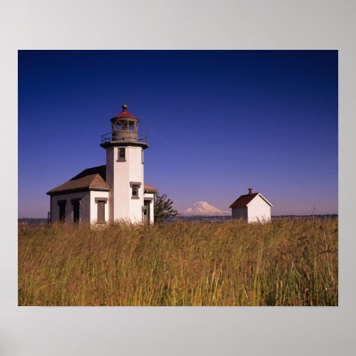 WA Maury Island Point Robinson Lighthouse Poster