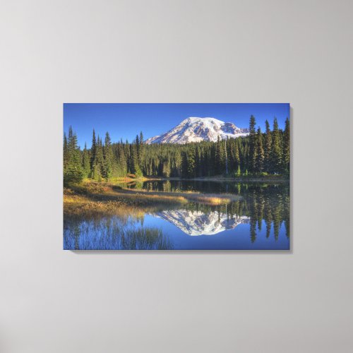 WA Mt Rainier National Park Mt Rainier Canvas Print