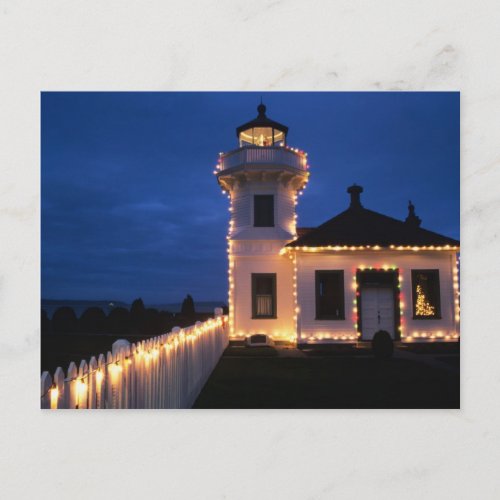 WA Mukilteo Mukilteo Lighthouse established 2 Postcard