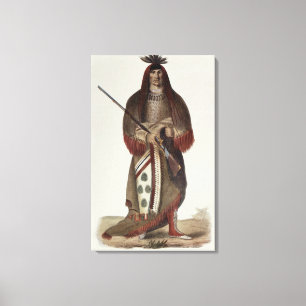 Wa-Na-Ta or 'The Charger', Grand Chief Canvas Print