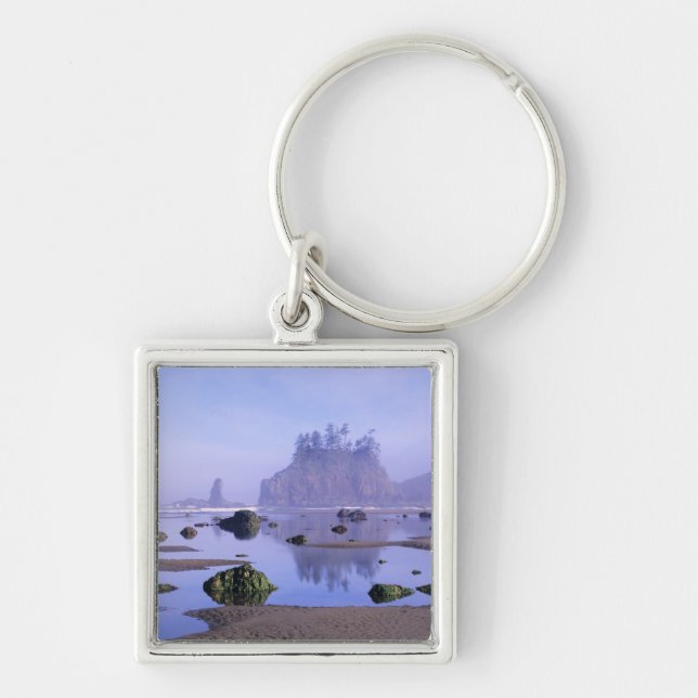 WA, Olympic National Park, Second Beach, Keychain (Front)