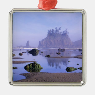 WA, Olympic National Park, Second Beach, Metal Ornament