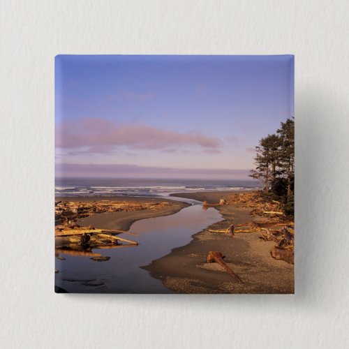 WA Olympic NP Kalaloch Beach and Kalaloch Pinback Button