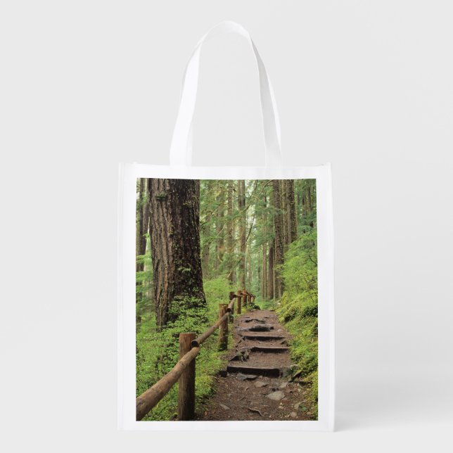 WA, Olympic NP, Sol Duc Valley, rainforest Reusable Grocery Bag (Front)