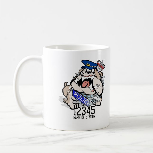 WA Police Angry Dog Coffee Mug (Left)