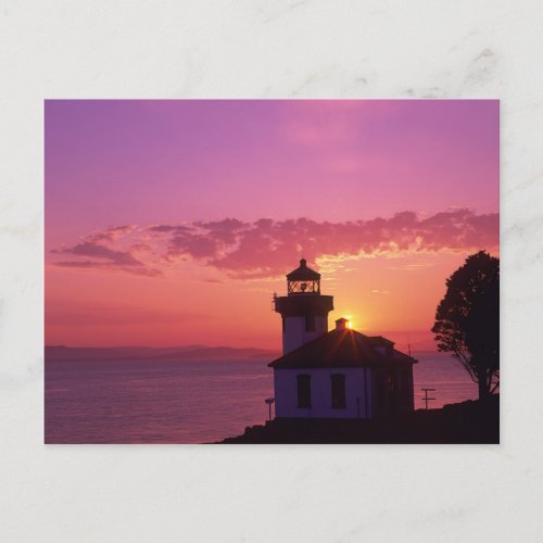 WA San Juan Island Lime Kiln Lighthouse 1919 2 Postcard
