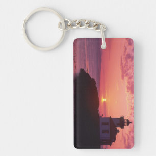 WA, San Juan Island, Lime Kiln Lighthouse, 1919, Keychain