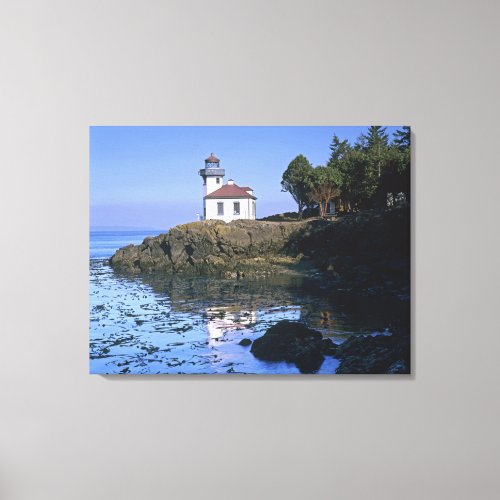 WA San Juan Island Lime Kiln lighthouse Canvas Print