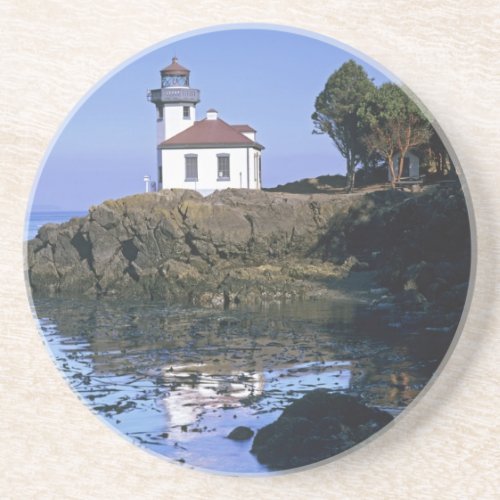 WA San Juan Island Lime Kiln lighthouse Coaster