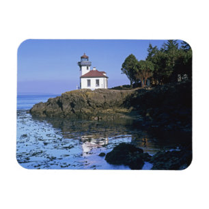 WA, San Juan Island, Lime Kiln lighthouse Magnet