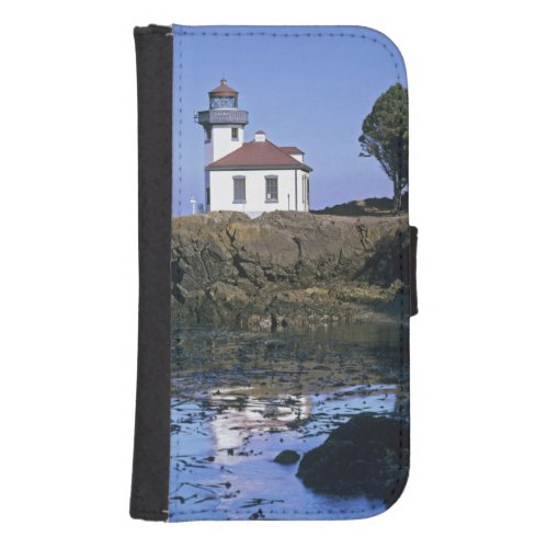 WA San Juan Island Lime Kiln lighthouse Samsung S4 Wallet Case