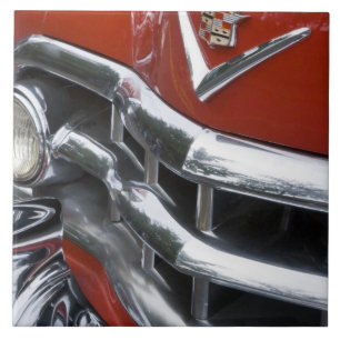 WA, Seattle, classic American automobile. 4 Tile