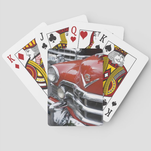 WA, Seattle, classic American automobile. Poker Cards (Back)