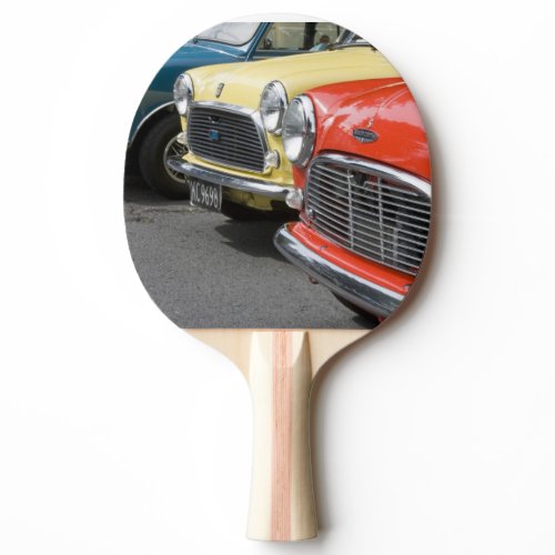 WA, Seattle, classic British automobile. Ping Pong Paddle