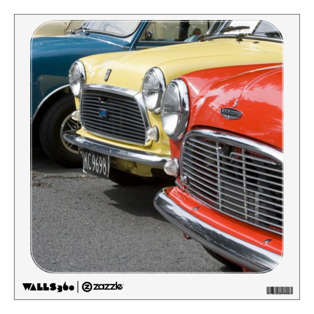 WA, Seattle, classic British automobile. Wall Decal (Front)