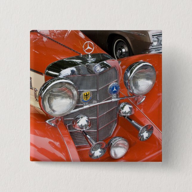 WA, Seattle, classic German automobile. Button (Front)