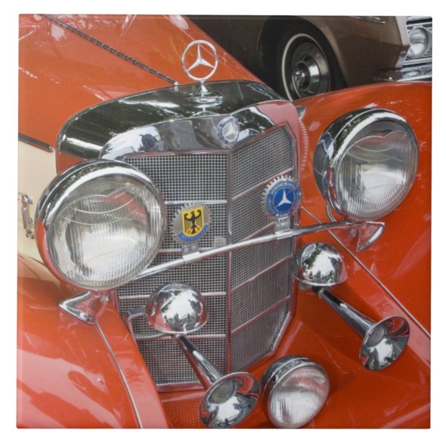 WA, Seattle, classic German automobile. Tile (Front)